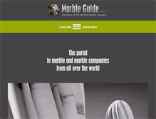 Tablet Screenshot of marbleguide.com